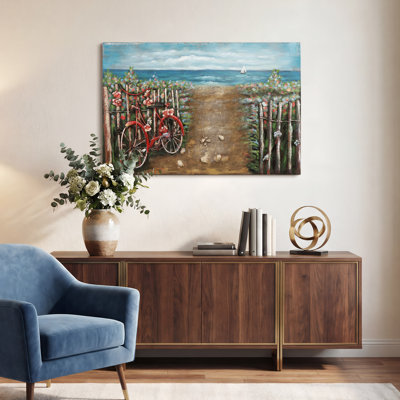 Handmade Coastal Plants & Flowers Wall Decor on Metal