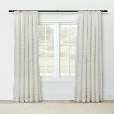 Yearling Pleated Sheer Semi Sheer Curtain