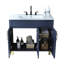 Ensemble de meuble-lavabo simple 36 po bleu