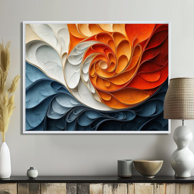 Fragmented Reality Of Biomorphism Spiral III - biomorphism Large Wall Art