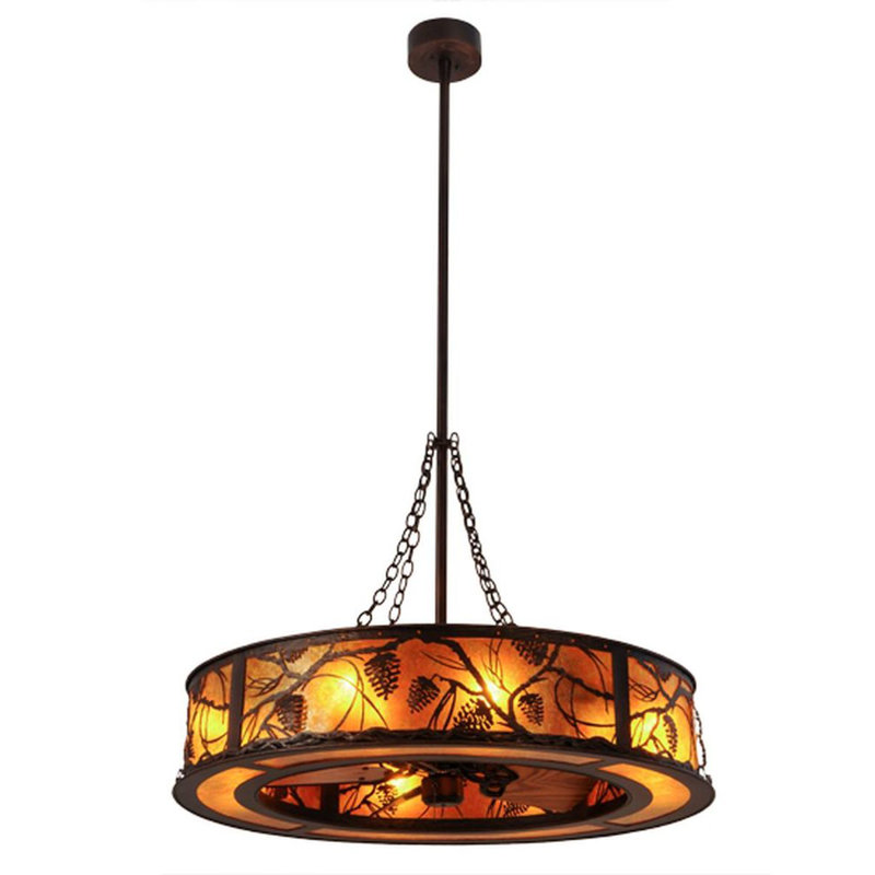 Whispering Pines Downrod Ceiling Fan