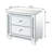 Ahmeer 2 - Drawer Mirrored Nightstand