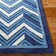 Holden Wool Chevron Area Rug in Navy/Light Blue/White