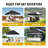 8 Ft. W x 8 Ft. D Instant Pop Up Canopy Tent with One Push Setup-100260434