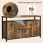 Industrial TV Stand Media with Sliding Barn Doors for 55 Inch TV