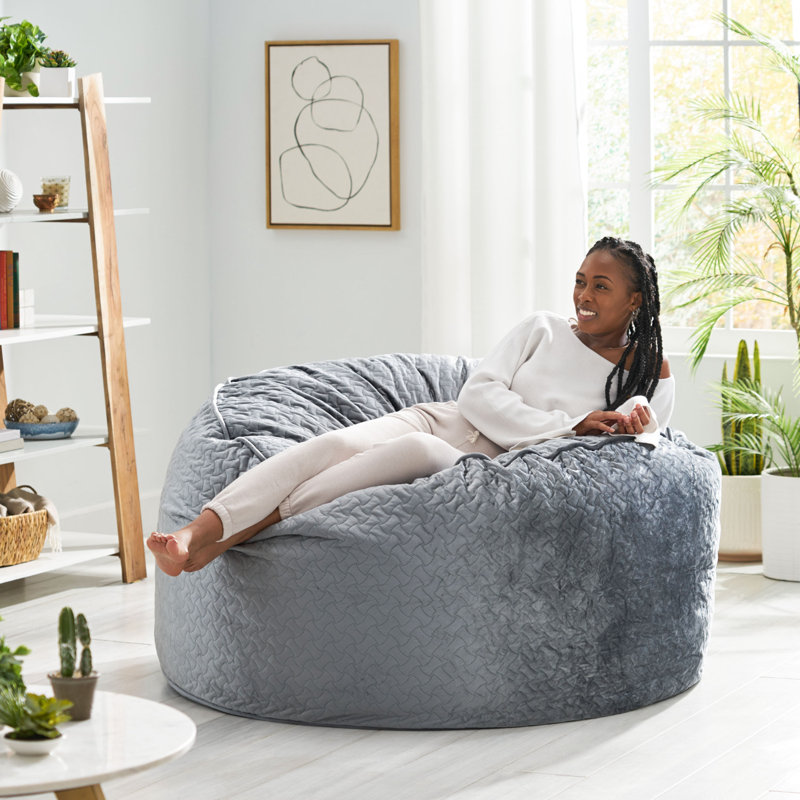 Grand fauteuil à billes Grunewald Trule, Gris anthracite
