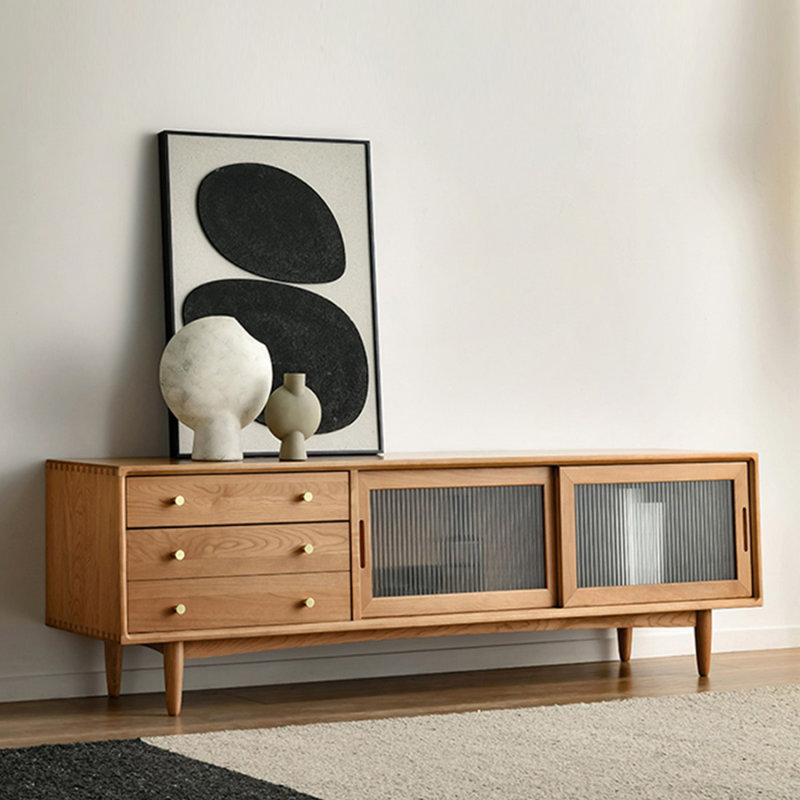 Modern Walnut Solid Wood TV Stands
