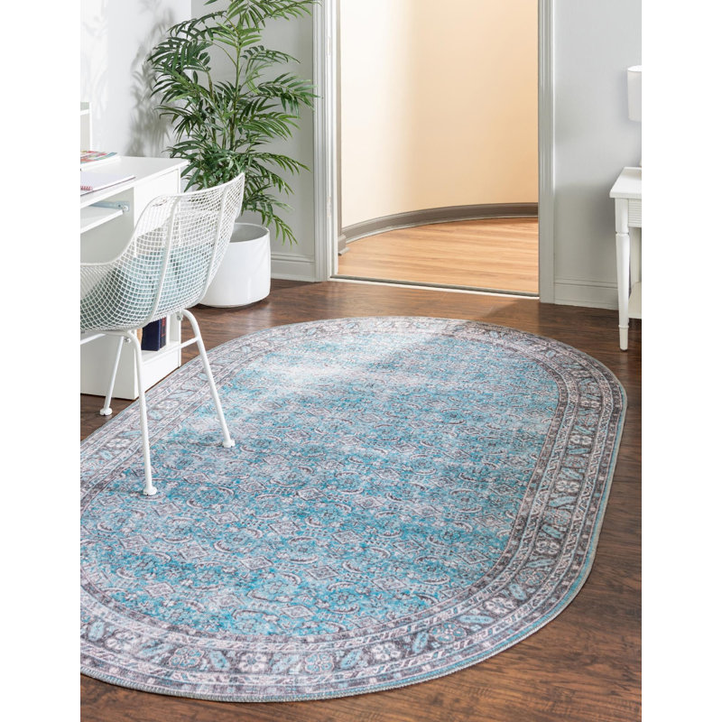 Chenille Oriental Indoor Rug, Oval 2' x 3'1"