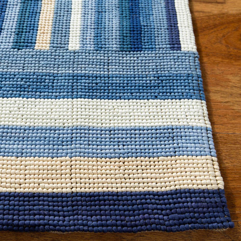 Ralph Lauren Martine Stripe Wool Striped Rug, Rectangle 8' x 10'