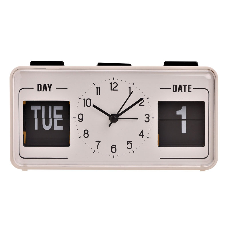 Analog Quartz Movement / Crystal Alarm Tabletop Clock