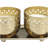 Metal White Sage Scented Cutout Spotted Wick Decorative Candle with White Wax Set-91736016