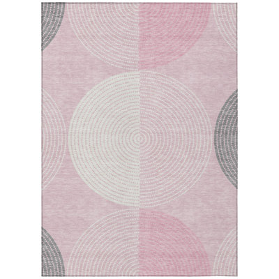 Machine Washable Indoor/Outdoor Jenning ACN2281 Geometric Rug