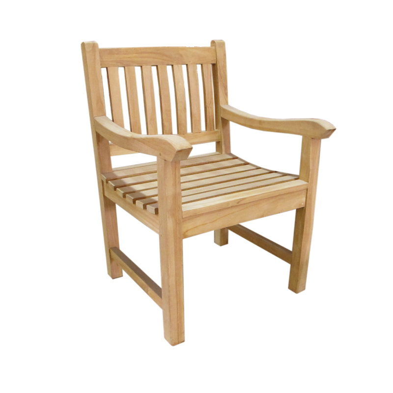 Chaise de patio en teck Garcia