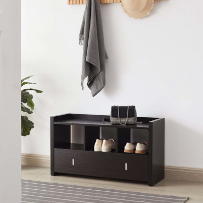 Banc de rangement pour chaussures avec tiroir