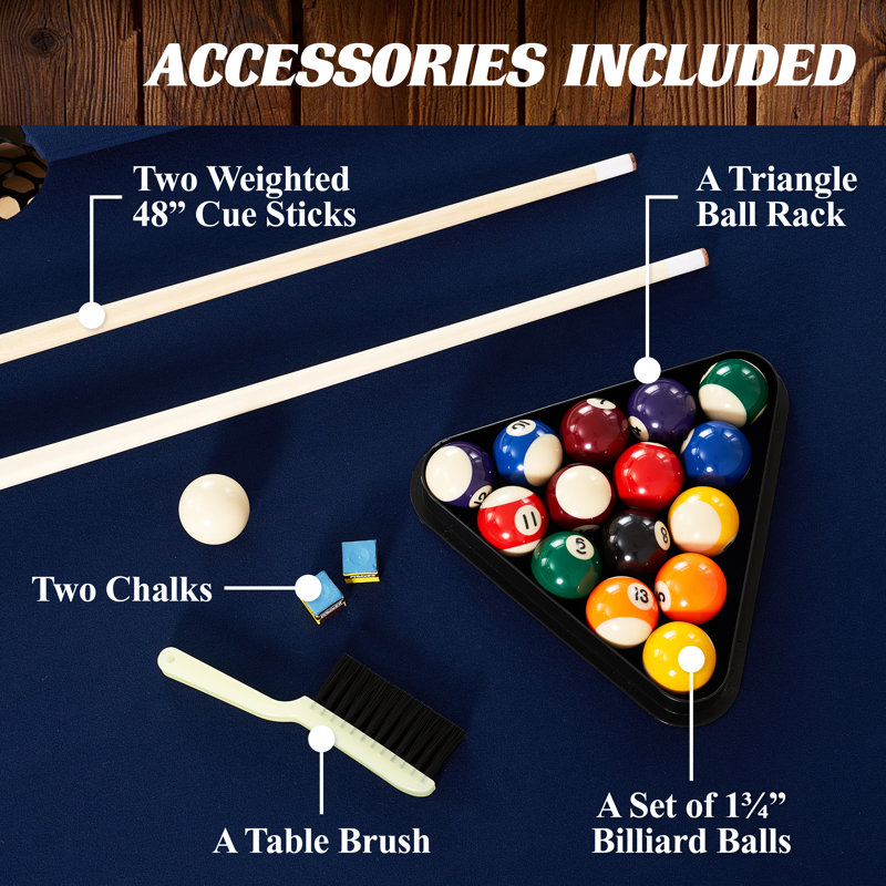 5' Pool Table with Playing Accessories