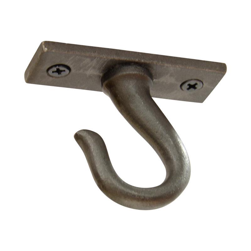 2.2 Inch Gray Iron Wall and Ceiling Hook