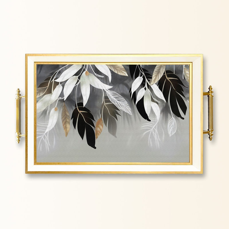 Elegant Glass Tray, 19.7 x 11.4 x 1.4 inches | 100% Durable Glass Construction | Easy to Clean with Damp Cloth | Ideal for Serving, Decorative Display, and Organizing | Stylish Addition to Home Décor