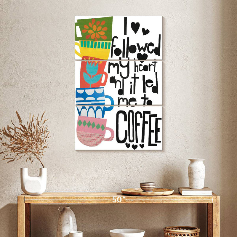Tergel cœur et café, H 38 po x l 24 po