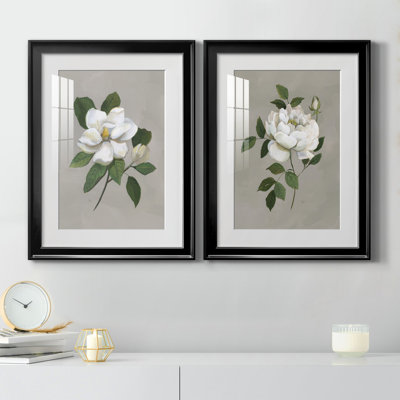Botanical Magnolia - 2-Piece Painting Print Set