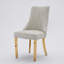 Chaise de salle à manger rembourrée haut de gamme à dossier haut avec pieds en bois massif (lot de 2)-1235107570-1235107576-1235107577