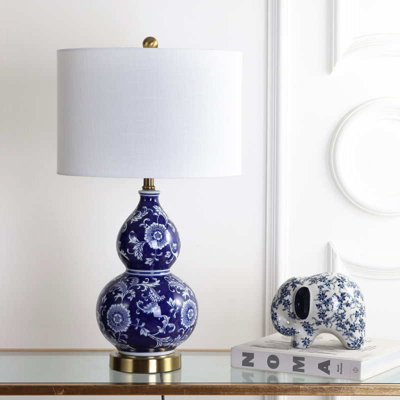 Lampe de table 27 po en céramique chinoiserie Yearwood