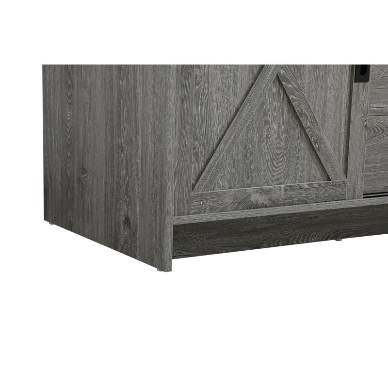 Boden 54 inch Double Bathroom Vanity, Rustic Gray