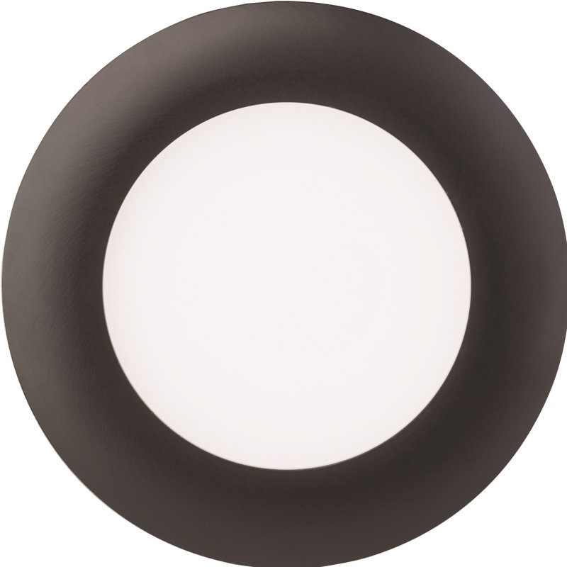 Wafer Matte Black 3" LED Recessed Lighting Kit for Indoor/Outdoor