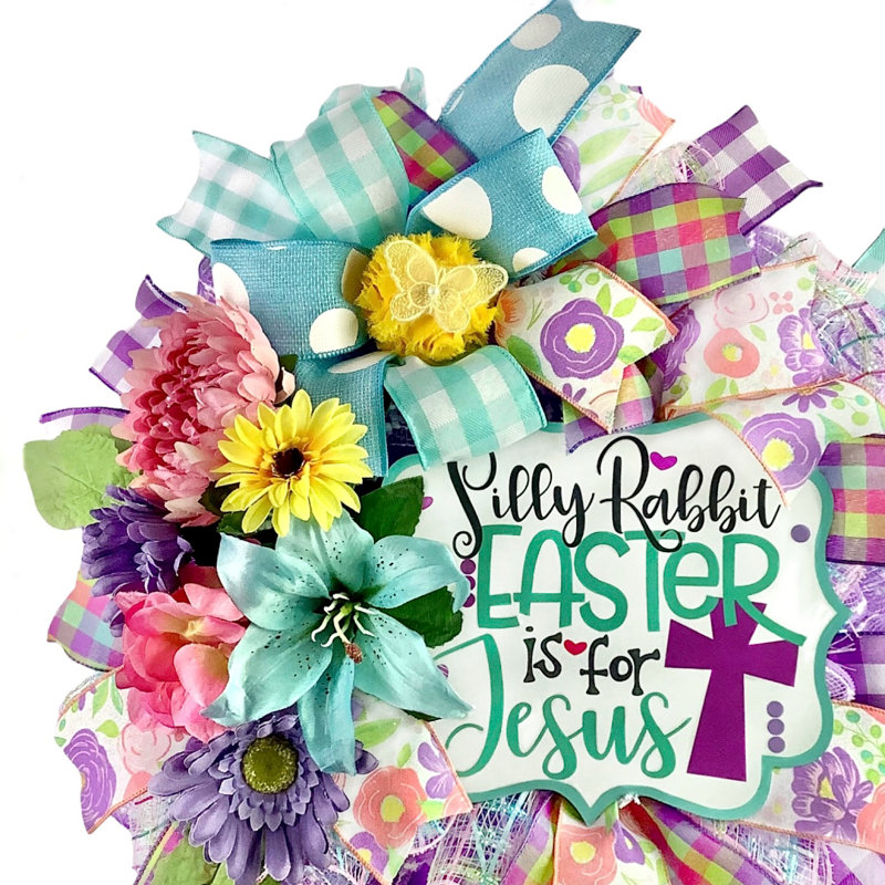 Couronne de printemps fantaisiste Sillyrabbiteasteris Forjesus