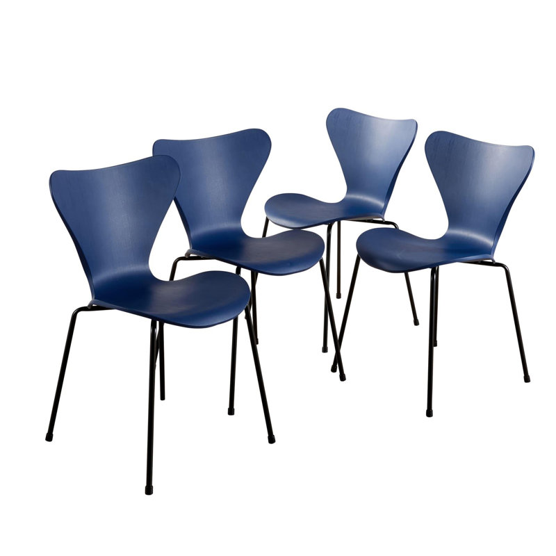 Valda 4 - Person Dining Set, Blue