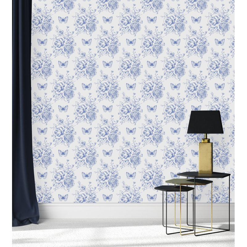 Hoxha Floral Tile, 2.08' W x 18.75' L