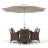 Karcher 4 Seater Dining Set with Cushions and Parasol-39926020