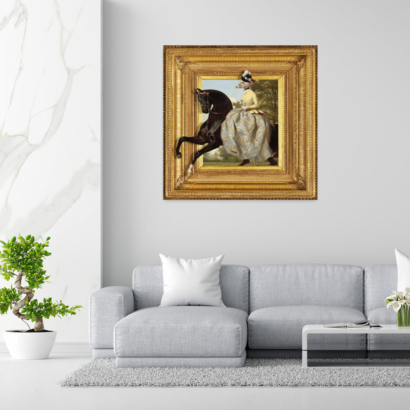 Art contemporain Art cheval, H 48 po x l 48 po