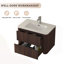 Meuble-lavabo mural 30 po