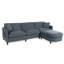Canapé modulaire en L avec 1 repose-pieds-129181041