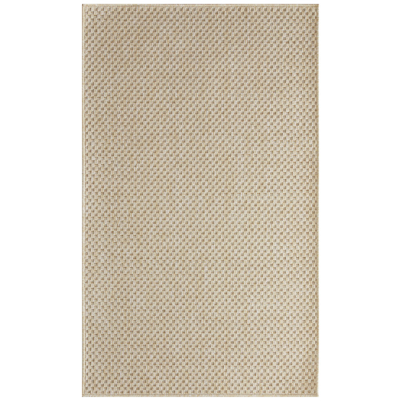 Tulum Solid Indoor/Outdoor Area Rug, Rectangle 2' x 3', Cream
