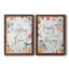 «Spring Bird Love», ensemble de 2 encadrements d'art textuel sur toile-2132535546-2132535545