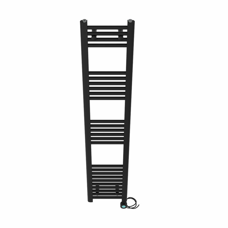 Ariany Straight Towel Rail Heated Towel Rails, 160cm H x 30cm W x 3cm D, Black