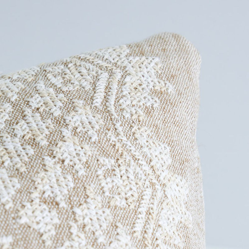 Wentworth Embroidery Pillow, Natural