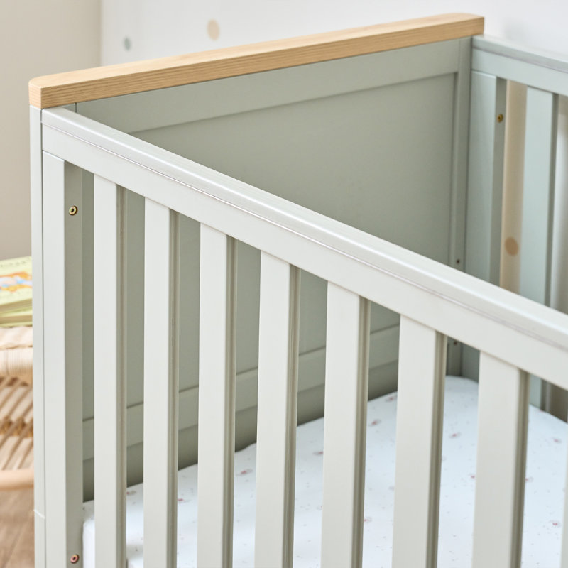 Misha Cot Bed - Golden Oak, Green