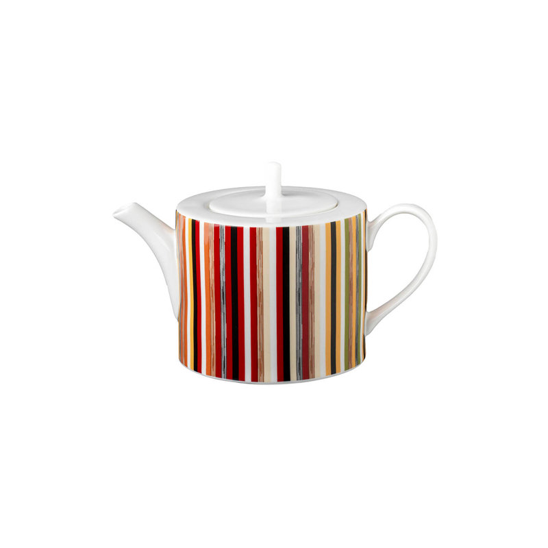 Missoni Tea Pot-Coffee Pot Stripes Jenkins 148 Diam 4.72" , H 5.12"