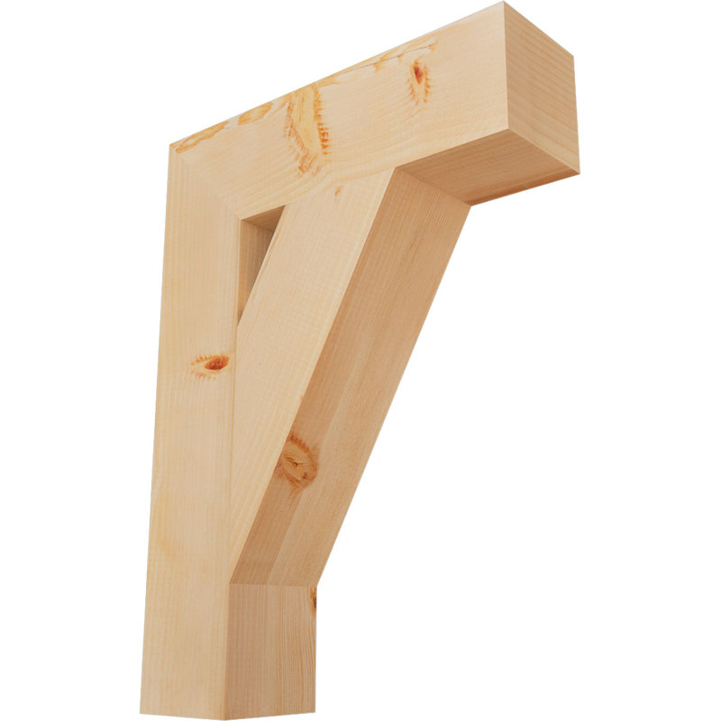 Support de bloc traditionnel, Douglas (lisse), 30" H x 5.5" W x 22" D