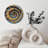 Textured Spiral Galaxy Clock Wall Art