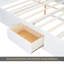 Lit plateforme très grand en bois avec tête de lit multi-rangement, USB et tiroirs-1920784377