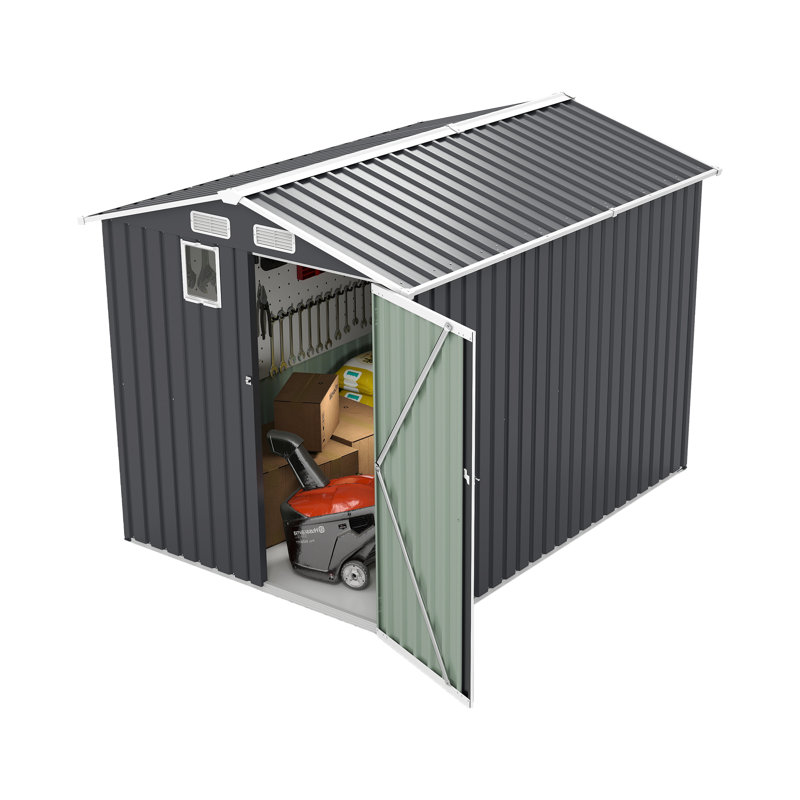 Remise de rangement extérieure en acier 6 x 8 pi