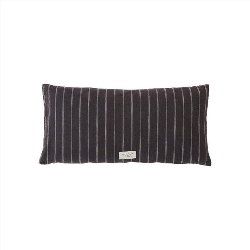 Kyoto Lumbar Pillow Cover & Insert, Anthracite