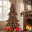 Arbre de Noël artificiel 6 pi avec 200 lumières DEL, 493 branches, 52 pommes de pin
