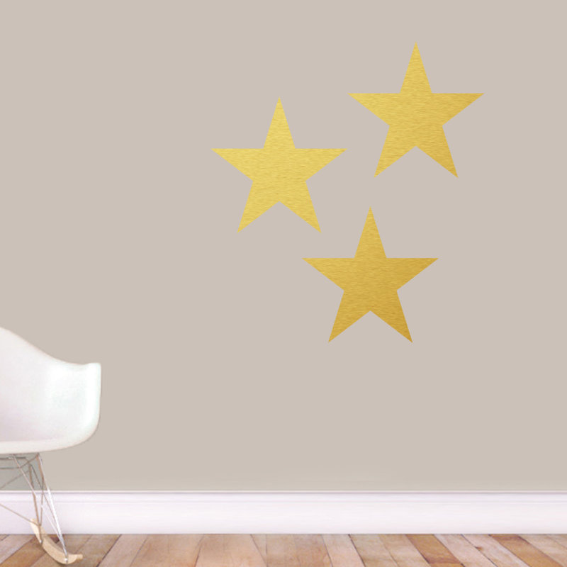 Adhésif décoratif étoiles, Or