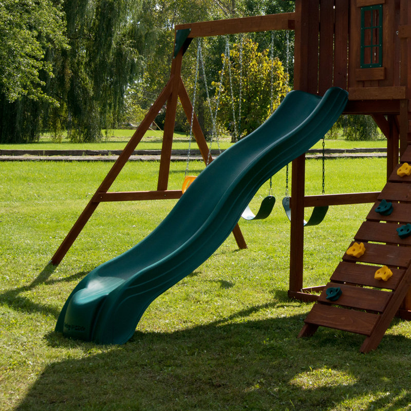 Ready To Build Custom Alpine Wave Slide for 5' Deck, Forest Green