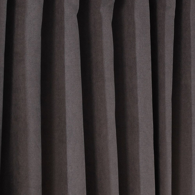 Solid Colour Kitchen Curtain, 45" W x 60" L, Grey
