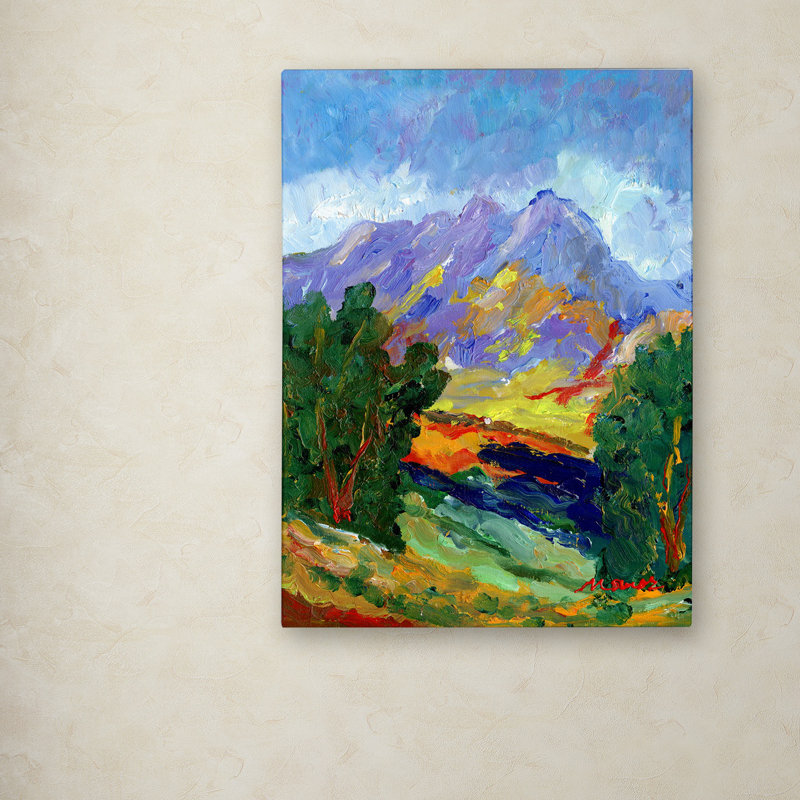 « automne ambre california north », reproduction d’art sur toile tendue, H 32 po x l 24 po x P 2 po